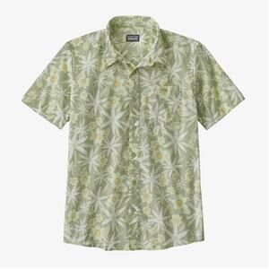 Patagonia Men's Floral Button Down Verano Salvia Green Medium